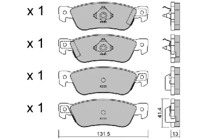 Комплект тормозных колодок AISIN BPIS-2900